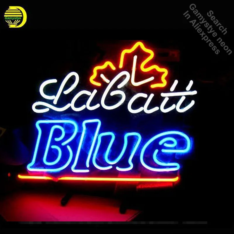 Labatt Blue Neon Sign neon bulb Sign neon lights for Beer Bar Room Wall