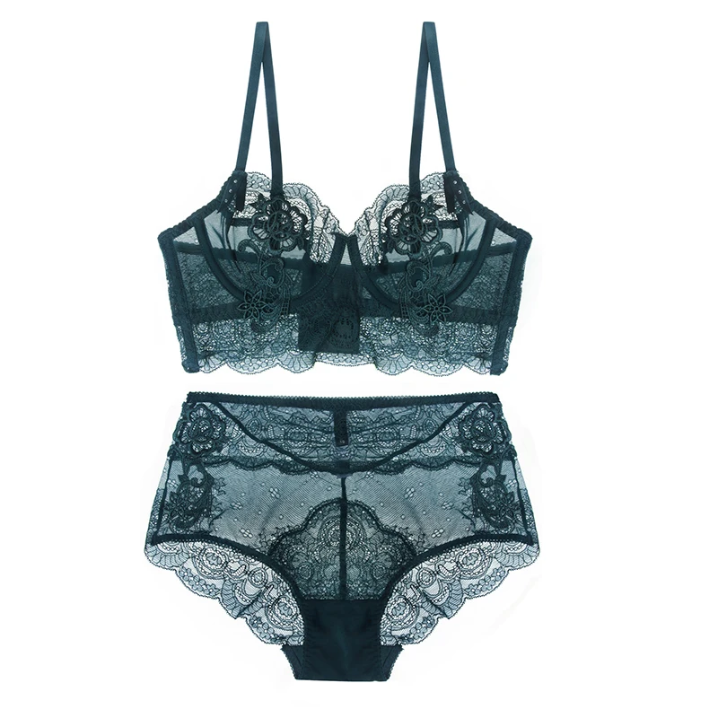Floral Embroidery Sexy Lingerie Lace Female Intimates -4239