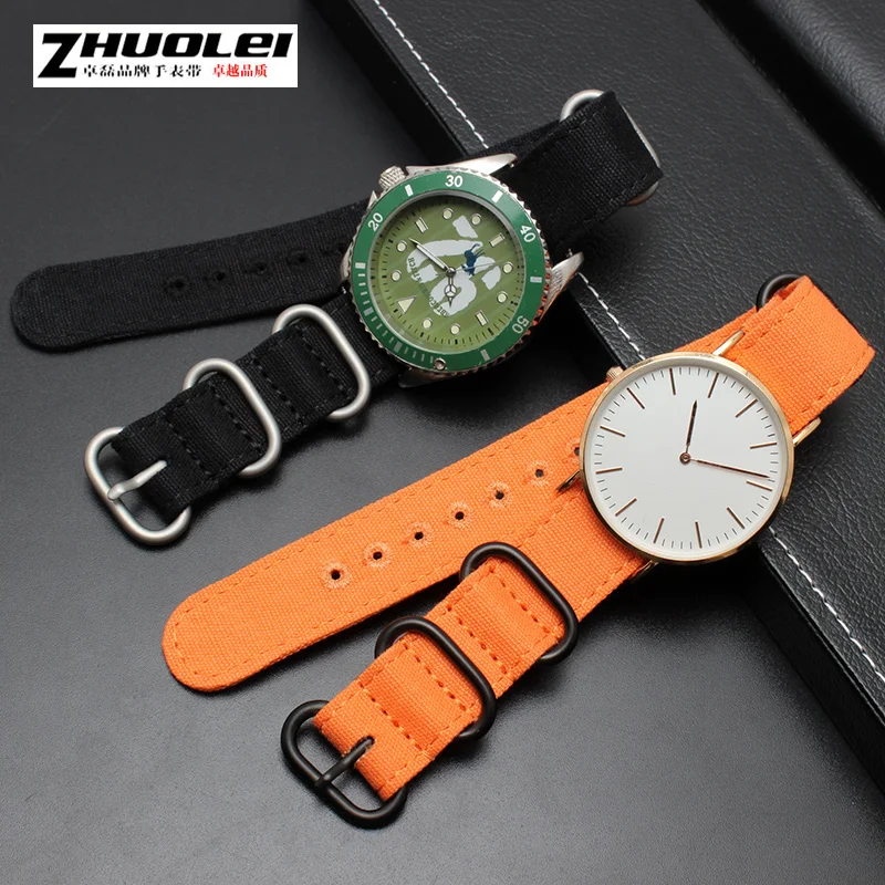 

For nato GARMIN watchband fabric straps with PVD stainless steel rings fit Zulu sport band 18 20 22 24 26mm