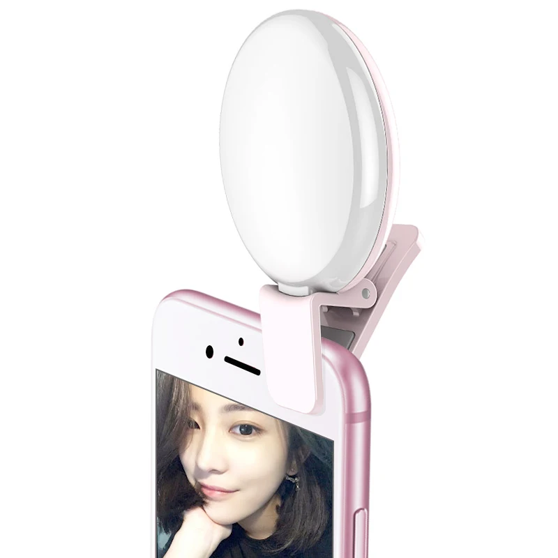 Koop Universele LED Fotografie Night Mobiele Telefoon Selfie Licht Case Draagbare Ronde Ring Clip voor iPhone 7 Samsung Huawei Xiaomi Meizu