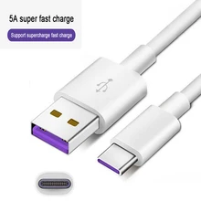 1 м 2 м USB C кабель 5А Supercharge usb type C кабель для huawei p20 30 Быстрая зарядка быстрое зарядное устройство кабель для samsung S9 8 Note 9