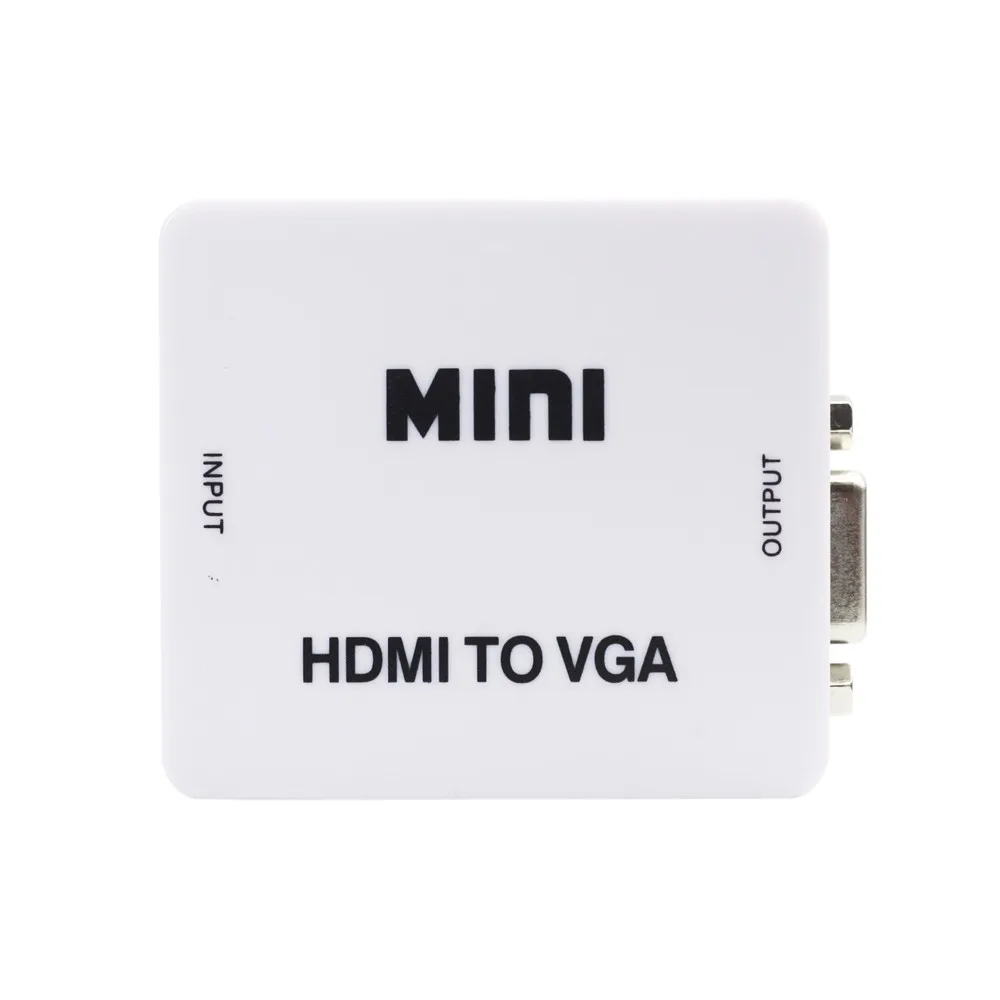 AIXXCO мини HDMI к VGA конвертер с аудио HDMI2VGA 1080P разъем адаптера для ПК ноутбук к HDTV проектор