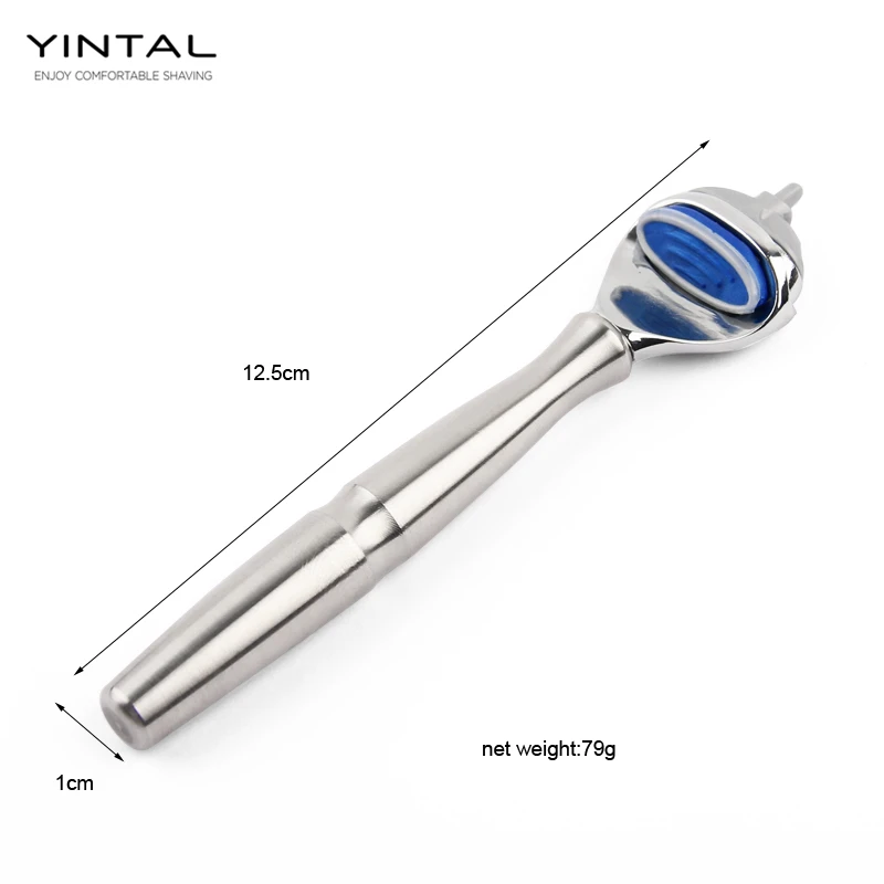 YINTAL جديد الرجال الحلاقة الحلاقة سلامة مقبض 304 الفولاذ المقاوم للصدأ دليل خرطوشة شفرات الحلاقة شفرة حامل YINTAL جديد الرجال الحلاقة الحلاقة سلامة مقبض 304 الفولاذ المقاوم للصدأ دليل خرطوشة شفرات الحلاقة شفرة حامل