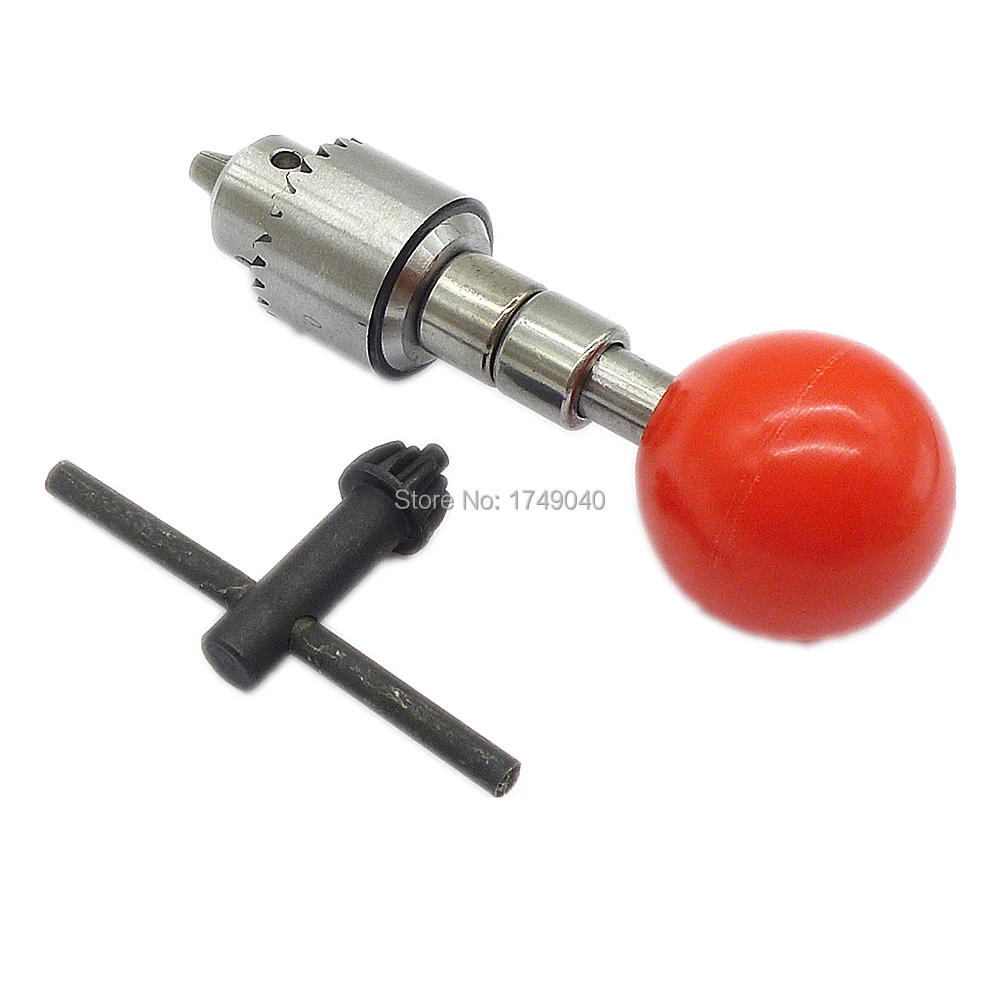 Ball Handle Swivel Head Hand Twist Drill Micro Pin Vise Stainless Steel