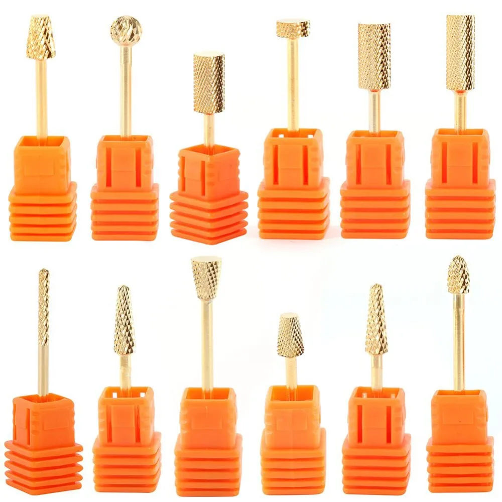 12 Types Nail Drill Bits File Grinding Electric Machine Tool Manicure