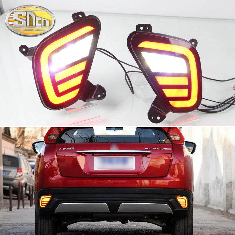 

For Mitsubishi Eclipse Cross 2018 2019 Multi-functions LED Rear Bumper Light Fog Lamp Brake Light Turn Signal Reverse Light