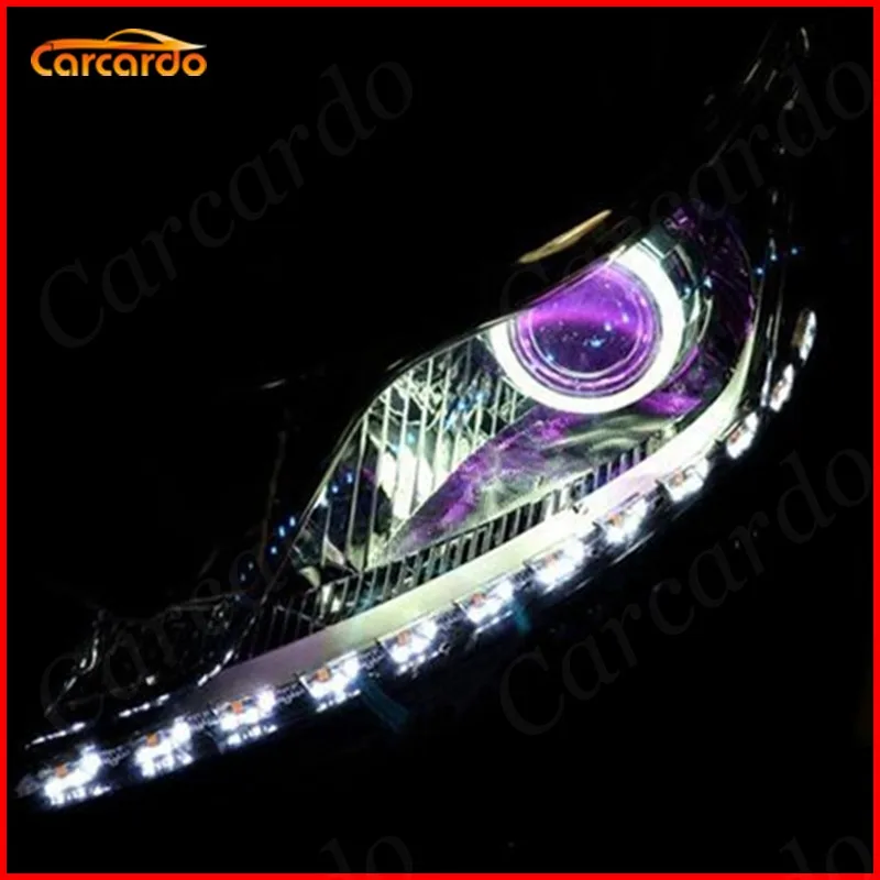 Carcardo 2 шт. авто фары DIY дьявольские глаза светодиодный гало кольца комплект Авто 360