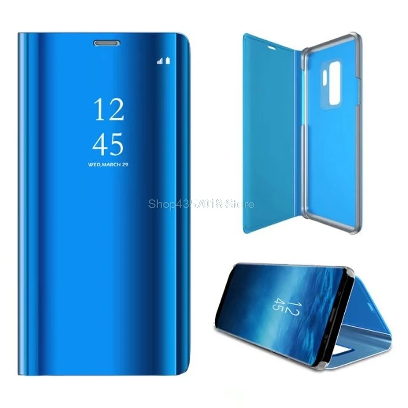 

Clear View Mirror Flip Case For Samsung Galaxy S9 Note 8 S8 Plus Luxury PU Leather Cover For Samsung S9 Plus Phone Case