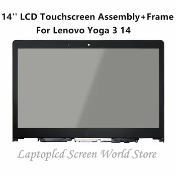 

FTDLCD 14'' For Lenovo Yoga 3 14 3-1470 80JH 80JH0025US 80JH0029US 80JH000SUS LCD Touchscreen Digitizer Assembly+Frame 1080P