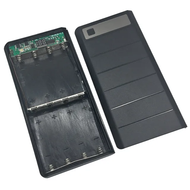 Type C&Micro USB input 8x 18650 Battery Charger Box DIY Portable