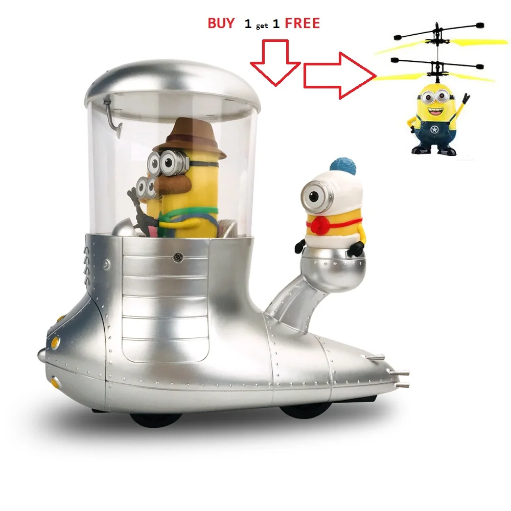 

Film Prototype Design DESPICABLE ME MINION Legal copy Parent-child Remote Control Car 2.4G Colorful Lights Toys for Child>3years