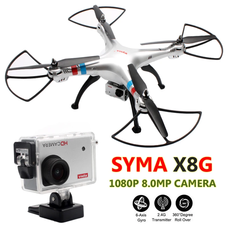 Buy Cheap Syma X8G Quadrocopter 6-Axis Big Quadcopter Camera Remote Control Helicoptero RC Drones Com Camera hd Profissional Dron