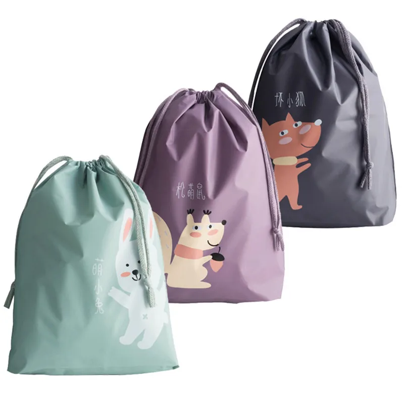 

Waterproof Handbags Travel Drawstring Bags Casual Wash Pouch Organizer Bag 3 Color Portable Travel Accessories