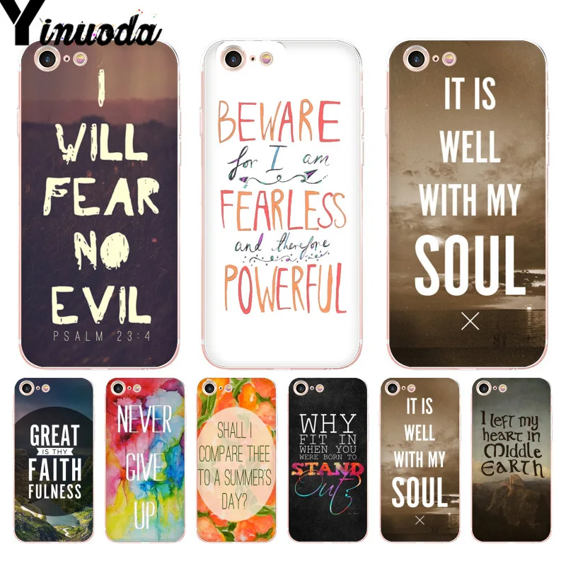 

Yinuoda For iphone 7 6 X Case never give up Motivation Words Phone Cover Case for iPhone 8 7 6 6S Plus X 10 5 5S SE XR XS XSMAX