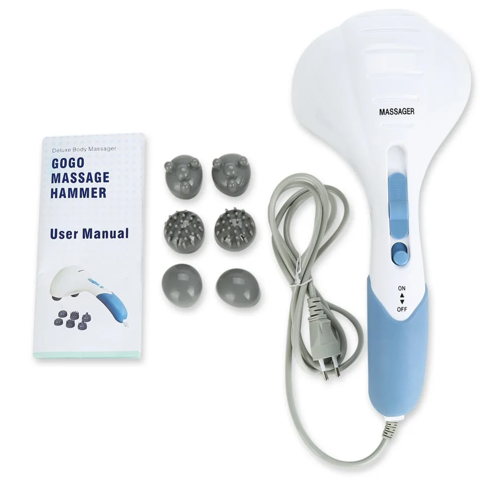 Double Heads Electric Massager Handheld Full Body Massage Muscle