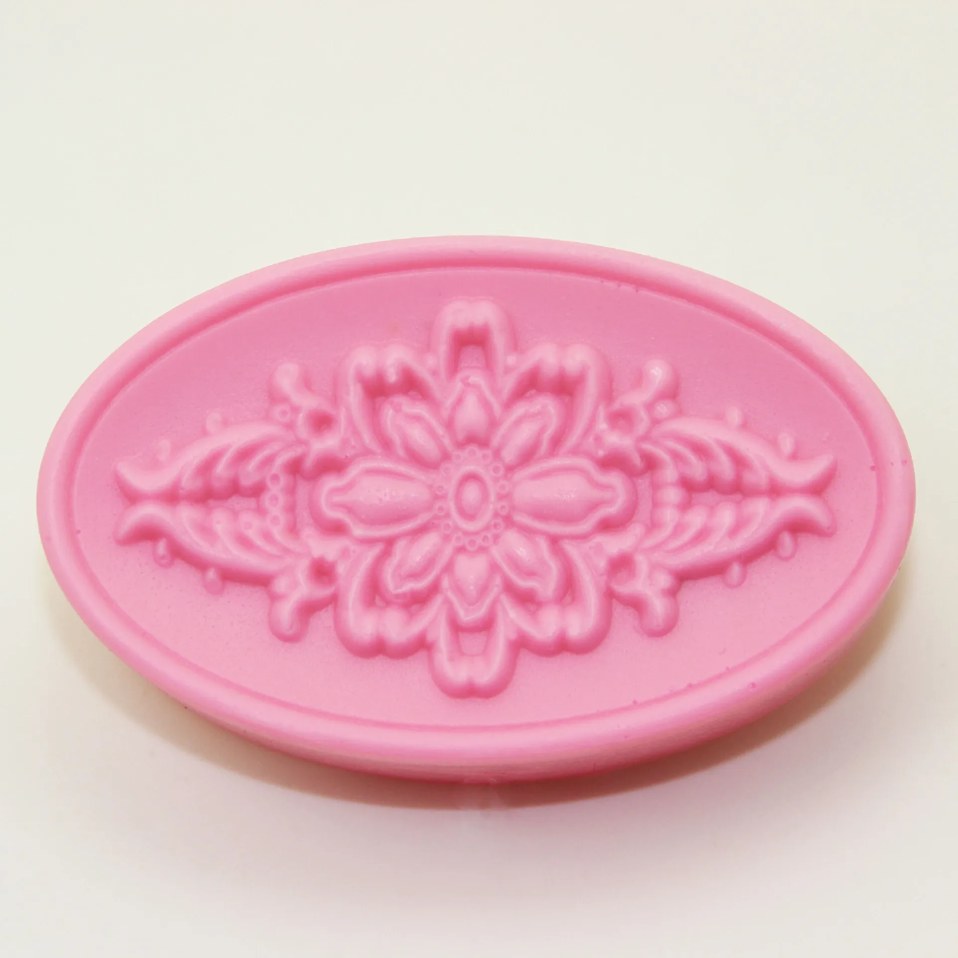 Simple Pattern Oval soap Mould Resin Craft Art Making Tool Cake Handmade Soap silicone Mold