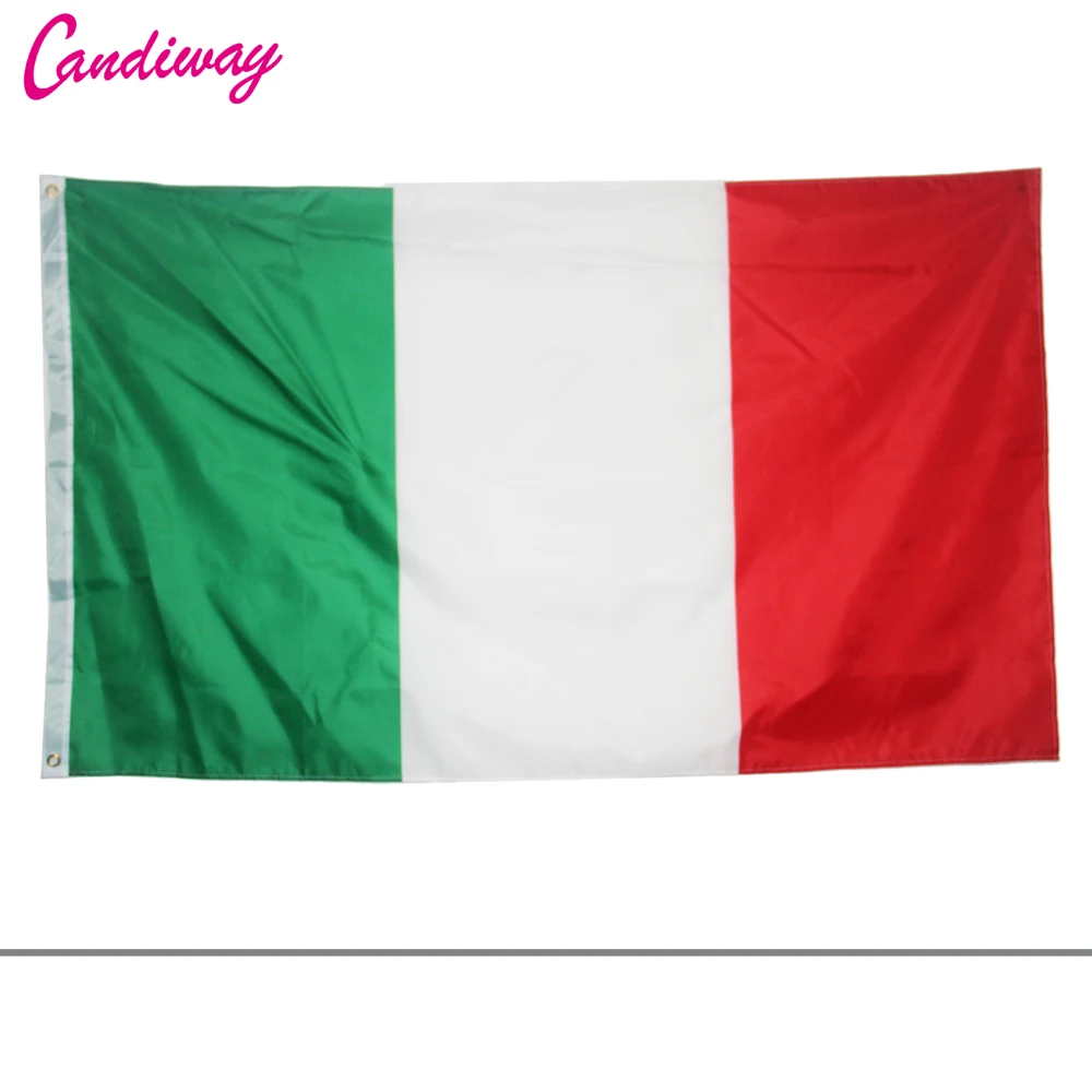 polyester Italian flag banner No Flagpole Indoor High Quality Outdoor ...