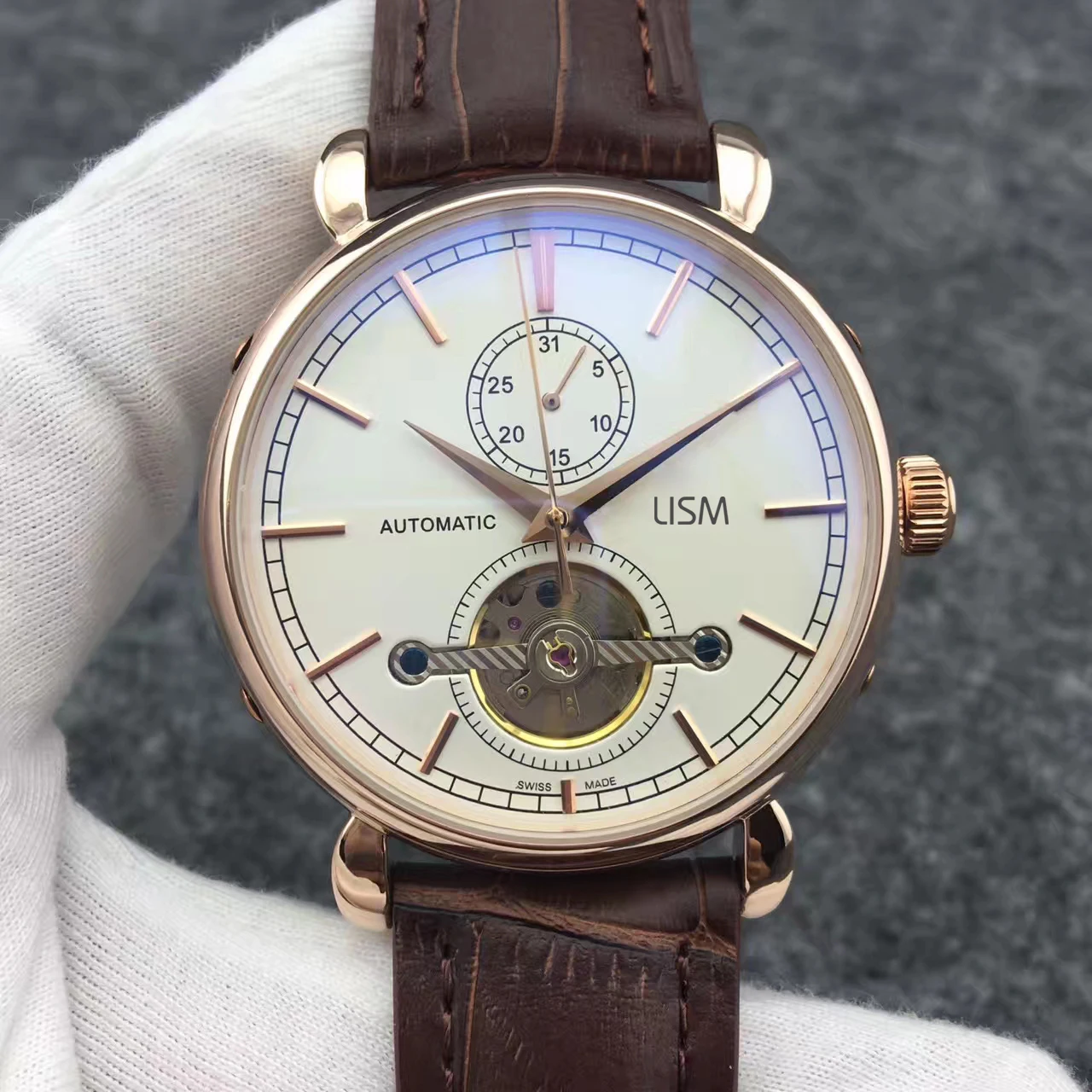 

LISM Tourbillon Top Luxury Brand Mechanical Mens Designer SS Automatic Movement Watch Sports Watches Self-wind AAA Wristwatches