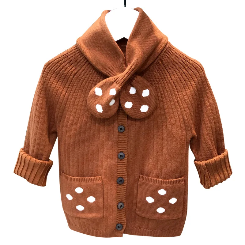 Baby Winter Girl Boys Pullover Sweater Costumes Bear Knitted Cardigan Clothes For Newborn Infant Warm Autunm Clothing Jumper