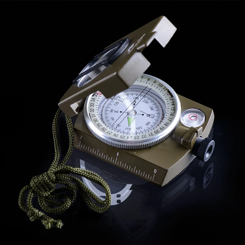 New Professional Military Army Metal Sighting Waterproof Compass Outdoor Gadgets Sport Clinometer Camping Hiking Climbing New Professional Military Army Metal Sighting Waterproof Compass Outdoor Gadgets Sport Clinometer Camping Hiking Climbing