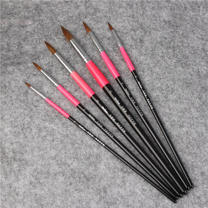 

6pcs Multifunction Paint Brush Propylene Nylon Water Color Paint Brush For Artists Gouache Acrylic Art Painting Supplies
