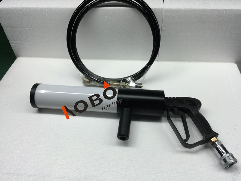 Handheld Led co2 gun cryo LED CO2 Jet machine Pistol Special Effects co2 Cannon guns free co2 gas hose (2)