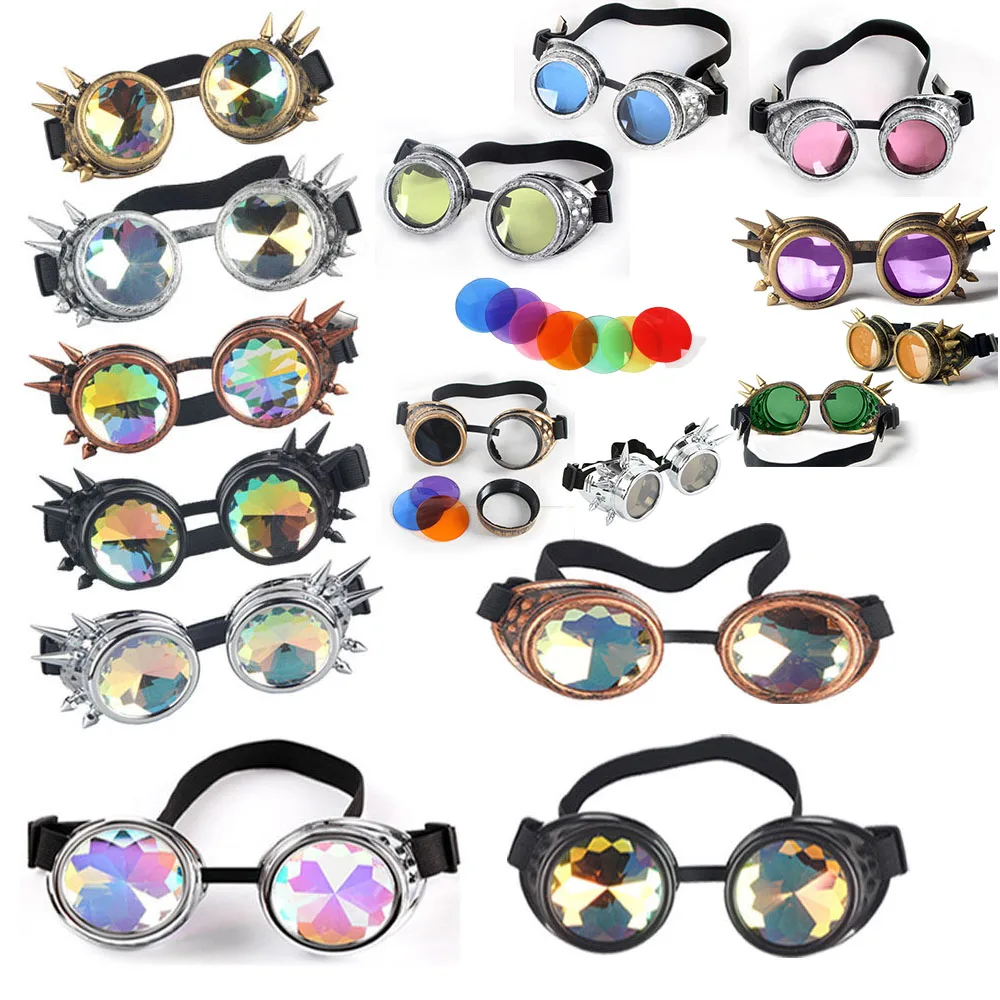 

Steampunk Goggles Glasses Retro Welding SteamPunk Gothic Vitoriano Cosplay Goggles Flying Scooter Eyewear Vintage Helmet