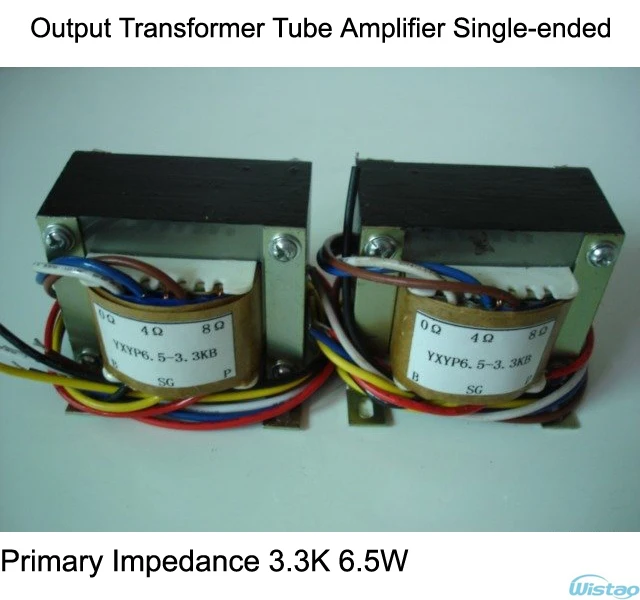 

Output Transformer Tube Amplifier Single-ended Primary Impedance 3.3K 6.5W for Tubes EL34 FU7 KT88 KT100 6N5P 2A3