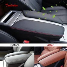 Tonlinker внутренний центральный подлокотник чехол наклейки для Nissan murano-19 автомобильный Стайлинг 2 шт из искусственной кожи наклейки