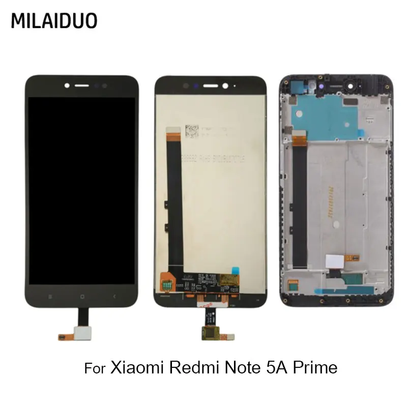 

Original LCD Display For Xiaomi Redmi Note 5A Prime Y1 IPS Touch Screen Digitizer Assembly With Frame 5.5" 720x1080 3GB 32GB Rom