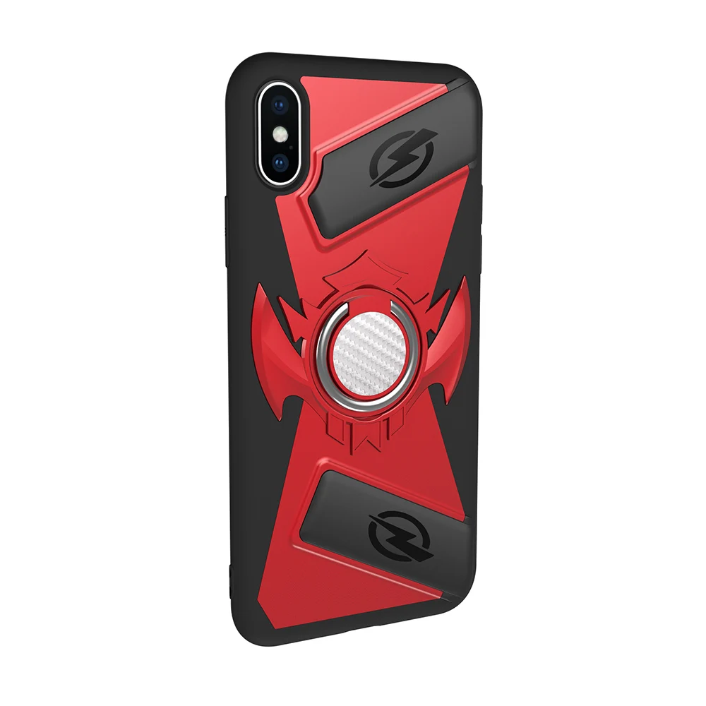 red OUDINI модный бронежилет функциональный геймпад чехол для APPLE iphone 6 6 S 7 8 Plus для iphone X защитный чехол для телефона - Цвет: red