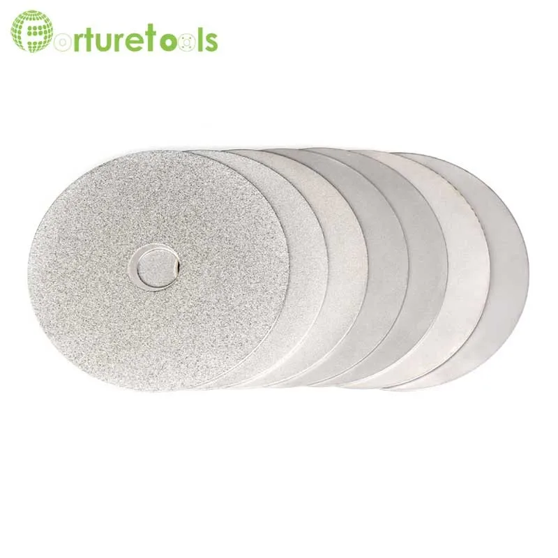 Высокое качество 1 шт. односторонний алмазный диск для агата стекло камень грубая шлифовка и тонкой полировки диаметр 4 и 6 дюймов MT036