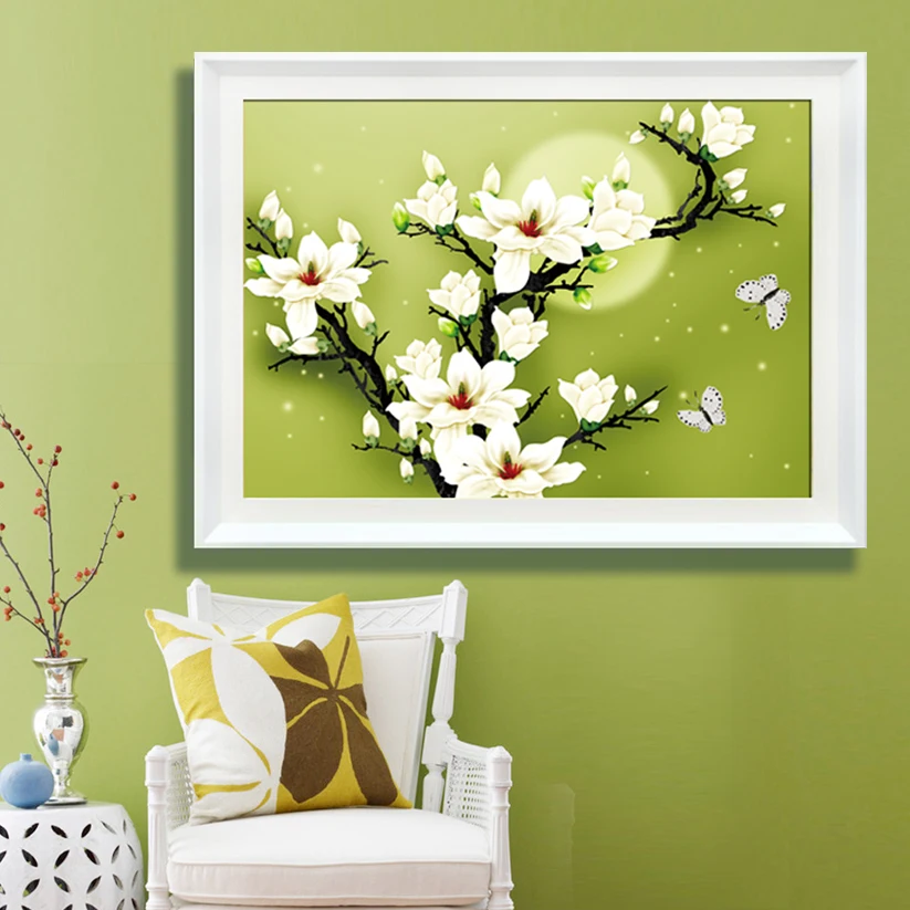 Набор для вышивки крестиком Магнолия из 16 цветов|handmade needlework|cross stitch kitsstitching kit cross |