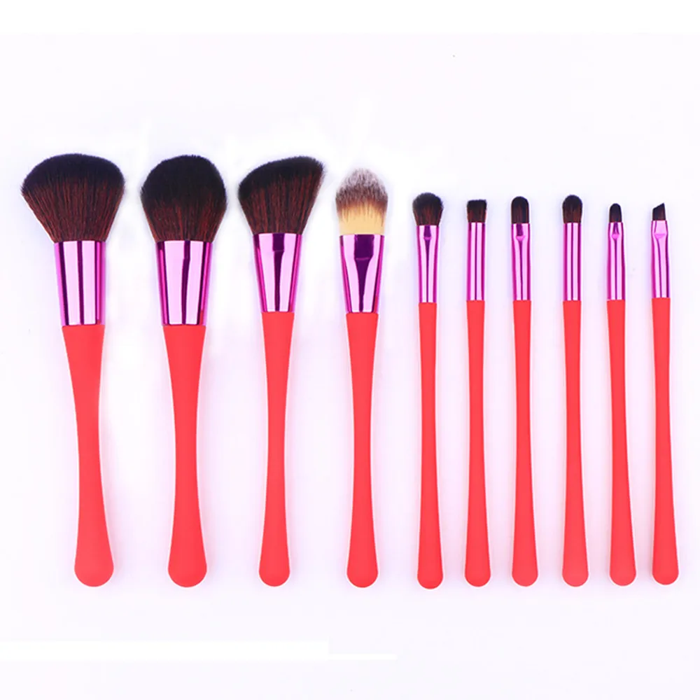 

2018 new arrival Women makeup 10PCS Cosmetic Brushes Set Foundation Powder Eyeshadow Make up Brush tools set