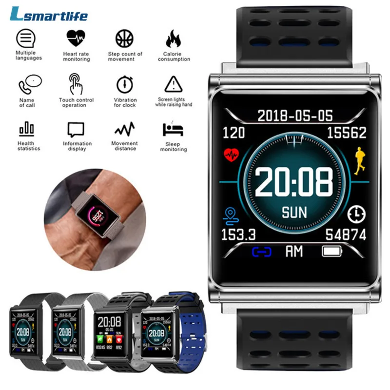 

Smart Bracelet Watch N98 Color Screen Waterproof Wristband Heart Rate Monitor Blood Pressure Measurement Fitness Tracker Band