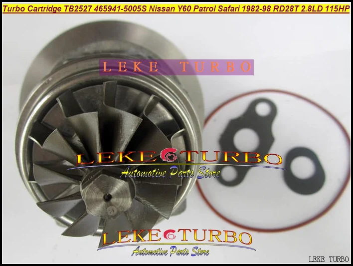 Turbo Cartridge CHRA TB2527 465941 465941-5005S Turbocharger For NISSAN Y60 Patrol Safari 1982-1998 RD28T 2.8L D 115HP (5)