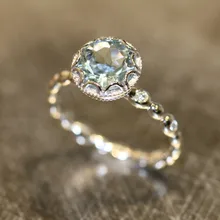 8 сезонов, женское серебряное синее кольцо, ювелирные изделия, подарки на день Святого Валентина, Свадебные обручальные кольца, обручальные кольца, размер 6-10