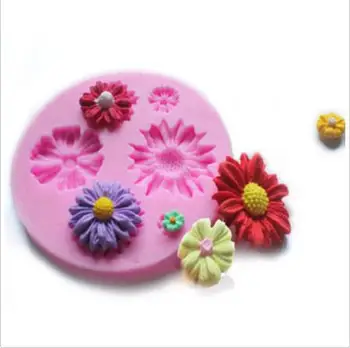 

Sun Flowers Shape Cake Decoration Tools DIY Silicone Cake Mold