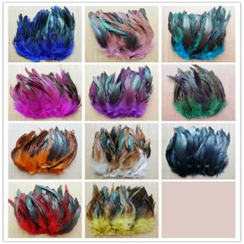 

Cheap! 50pcs 13 colors Beautiful Rooster feathers 5-8"/12.5-20cm Natural Pheasant Chicken Plume DIY Craft decoration