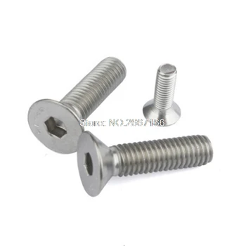 

30 Pcs Metric M8 Stainless Steel Countersunk Flat Head Hex Socket Screw Bolt
