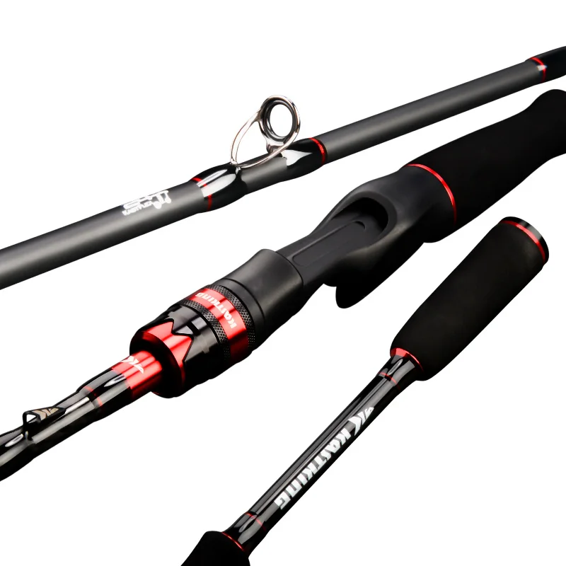 

New Carbon Spinning Casting Rod Ultralight Telescopic Fishing Rod 1.8m , 2.1m