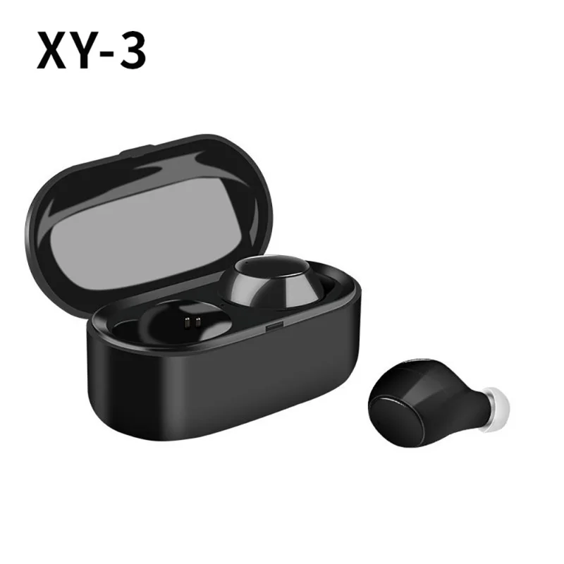 Черный NewBluetooth 5,0 наушники TWS беспроводные наушники Handsfree наушники спортивные наушники игровая гарнитура для iphone huawei - Цвет: Черный