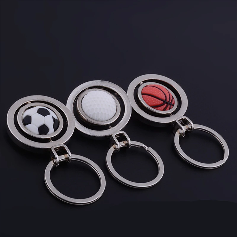 

Rotating Rotating Customization Metal Creative New Basketball Keychain Keychain Basketball 1Pcs