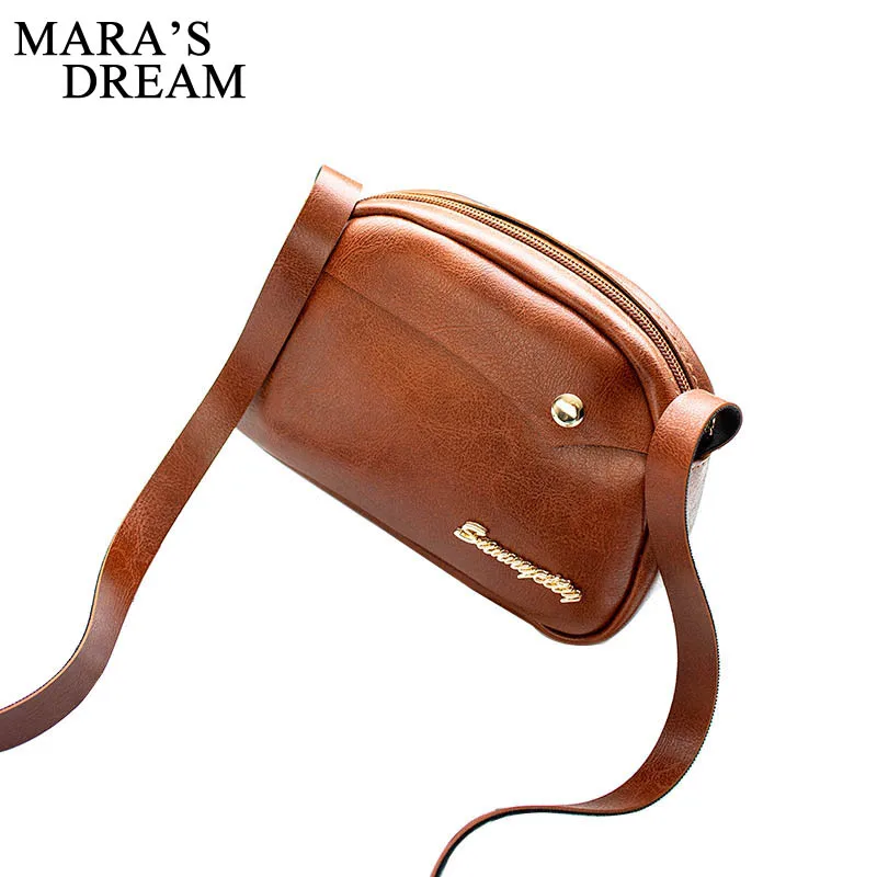 

Mara's Dream Casual PU Leather Handbag Women Shoulder Bag Small Size Flap Women Bag Black Color Female Handbag Messenger Bag