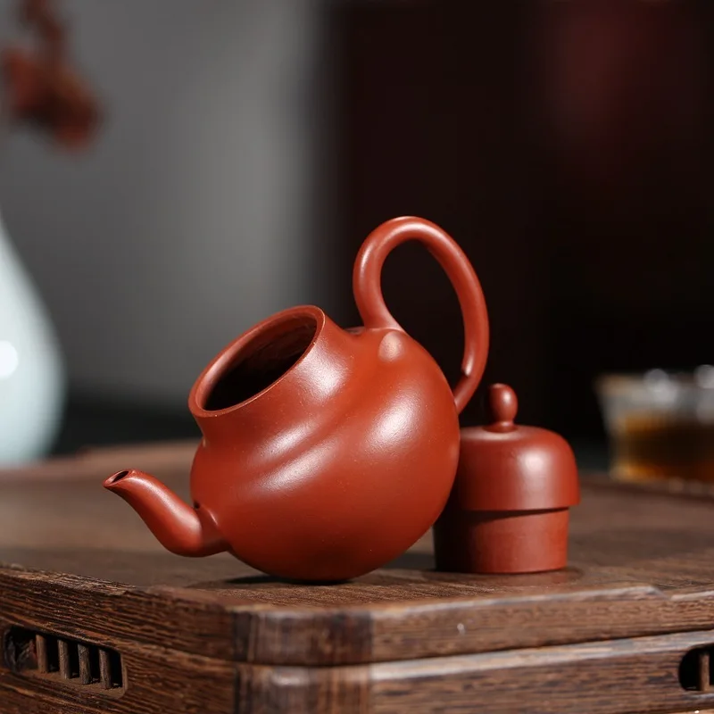 Фиолетовая глина yixing pot знаменитые мастера вся ручная НЕОБРАБОТАННАЯ руда Dahongpao эскиз горшок для сидения акция