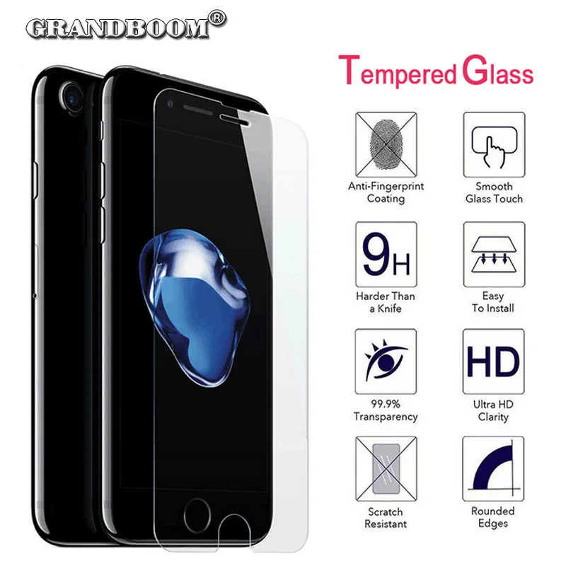 imágenes para GRANDBOOM 9 H Dureza Vidrio Templado Protector de Pantalla de Guardia Película protectora para iphone 7 plus 6 6 s 5 5S 4 4S samsung s7 s6 500 unids imágenes para GRANDBOOM 9 H Dureza Vidrio Templado Protector de Pantalla de Guardia Película protectora para iphone 7 plus 6 6 s 5 5S 4 4S samsung s7 s6 500 unids