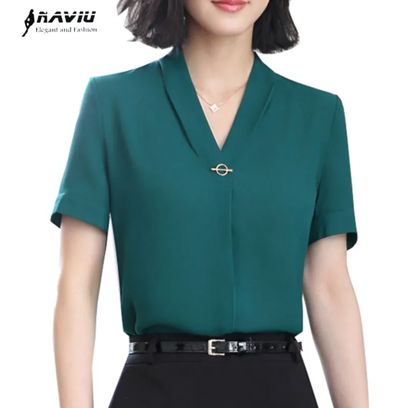 Aliexpress.com : Buy New fashion v neck chiffon shirt