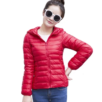 

Nice 81% White Duck Down Winter Jacket Women Hooded Ultra Light Down Parkas Womens Warm Jackets Winter Plus Size Coat