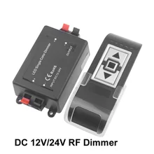 Led Dimmer 12 v 24 v Led Şerit Işık için Dimmer RF kablosuz uzaktan kumanda Led Dimmer 24 v 12 V