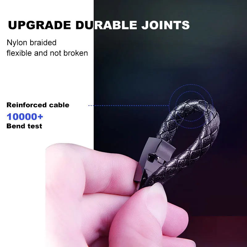 Открытый Портативный кожаный Мини Micro USB браслет зарядное устройство данных зарядный кабель синхронизации для iPhone Android type-C телефонный кабель